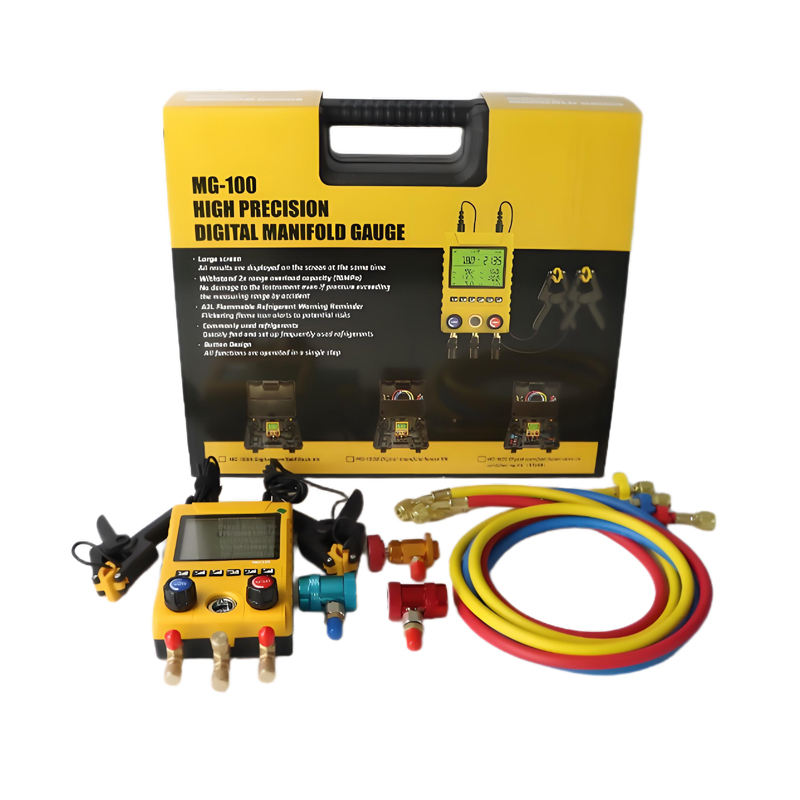 Manomètre numérique intelligent NECOOL MG-100C pour climatisation et climatisation auto (88 réfrigérants dont R134a, R1234yf)_1